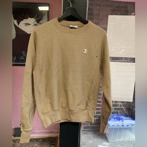 Champion Men's Beige Crewneck Sweater